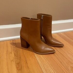 Tan Leather Ankle Boots